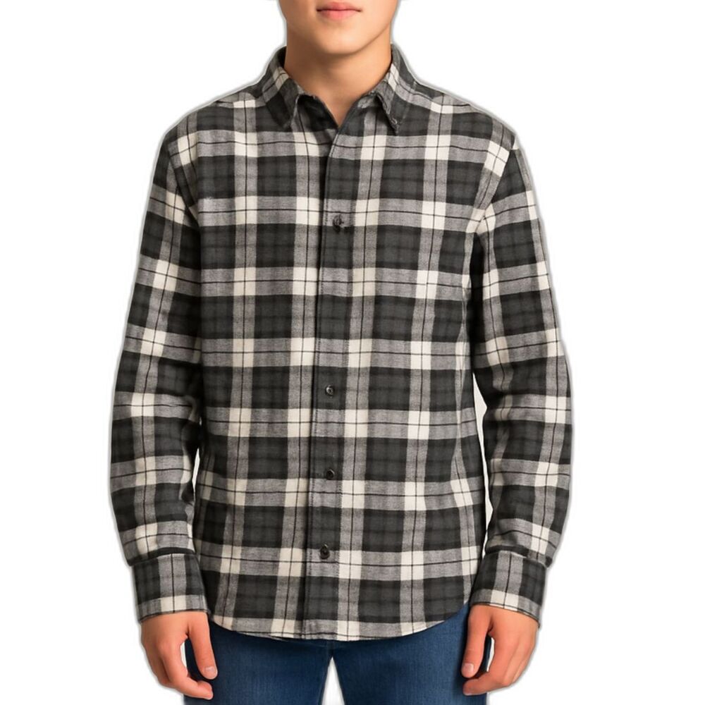 NWT ROK Premium Quality Plaid Flannel Shirt | Size 14/16